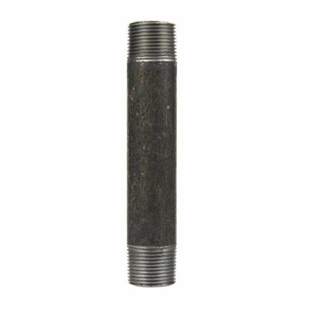 GIZMO 8700137907 Black Steel Pipe Nipple  0.375 x 5 in. GI152580